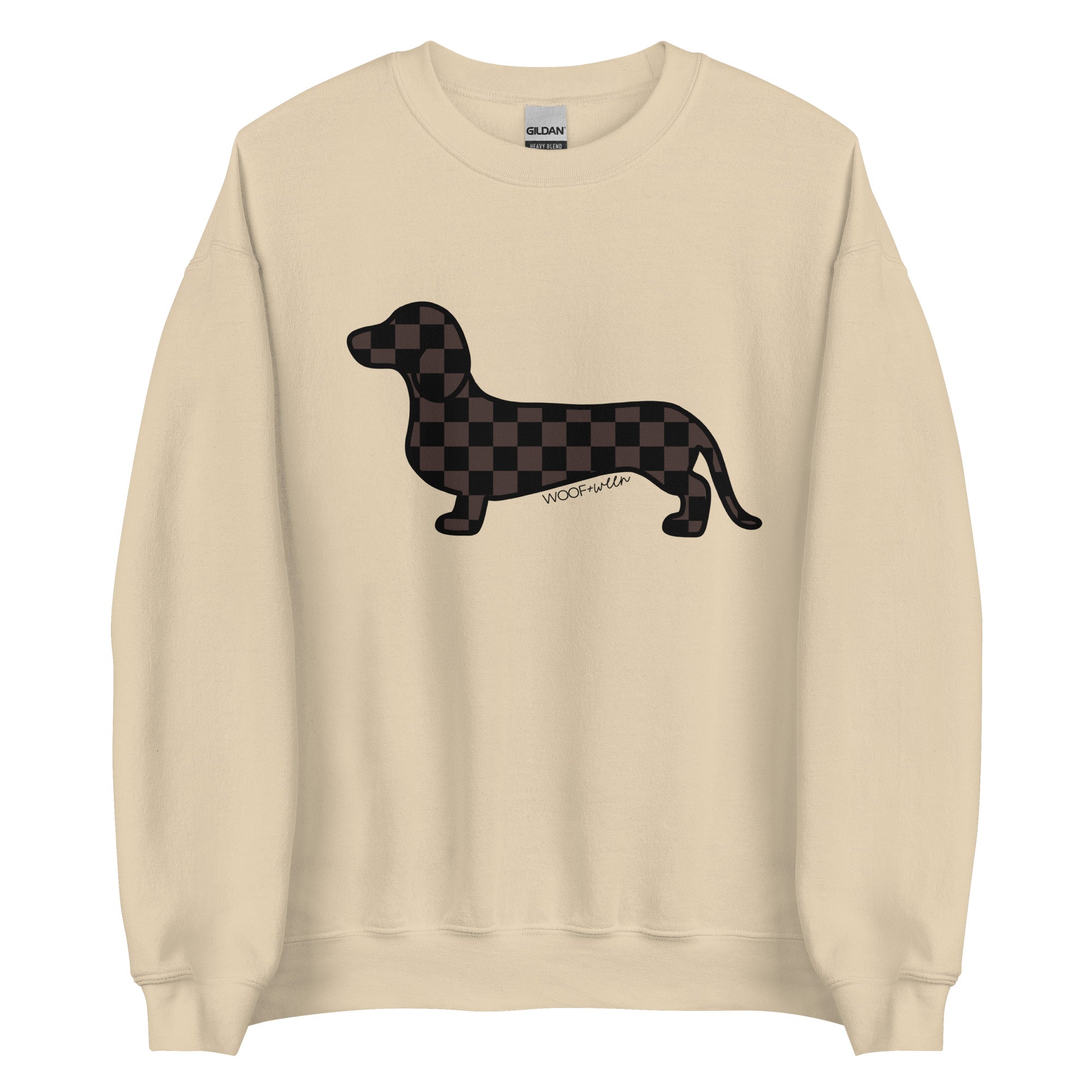 Dachshund Sweatshirt - ESPRESSO DACHSHUND – WOOF + WEEN