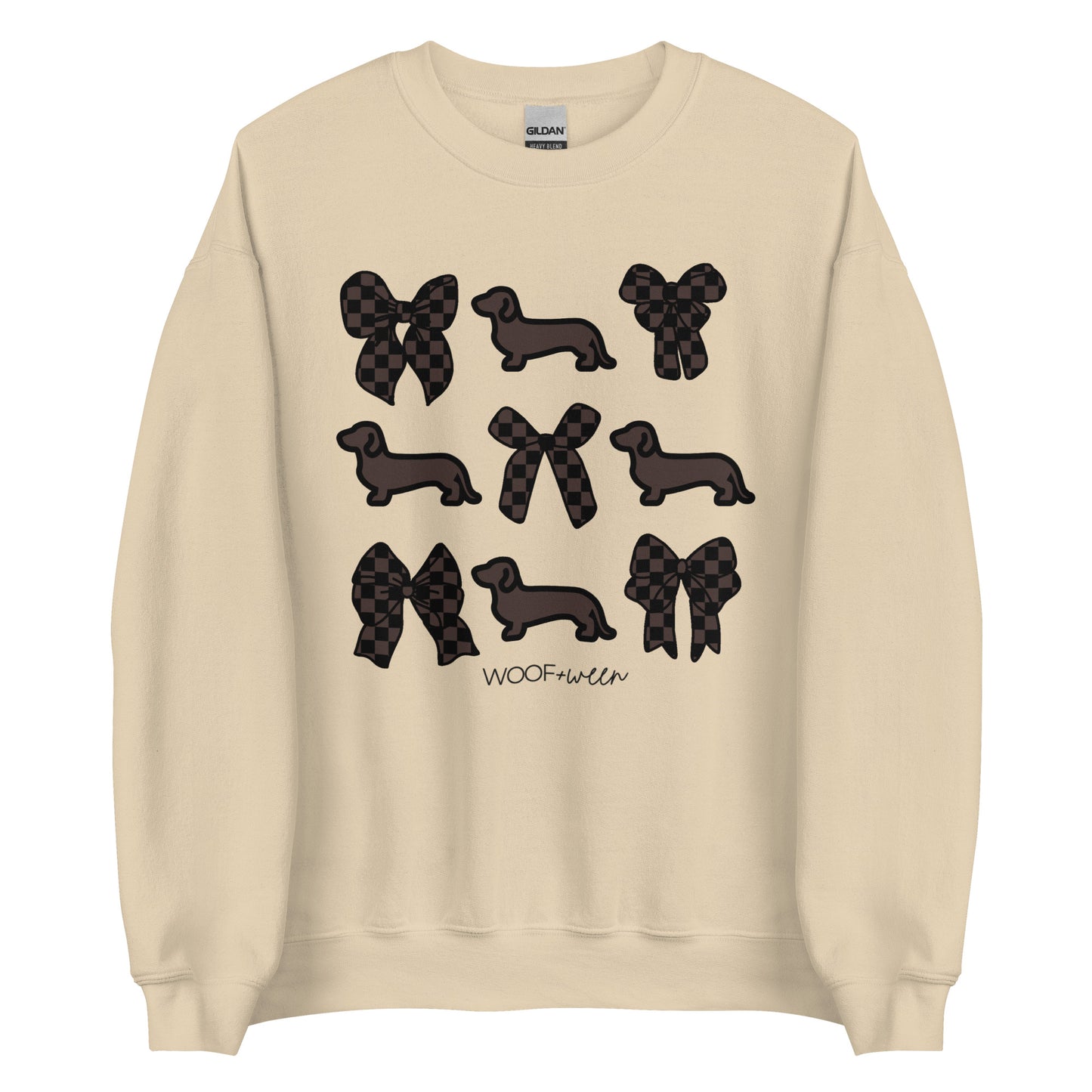 Sweatshirt - ESPRESSO DACHSHUND COQUETTE