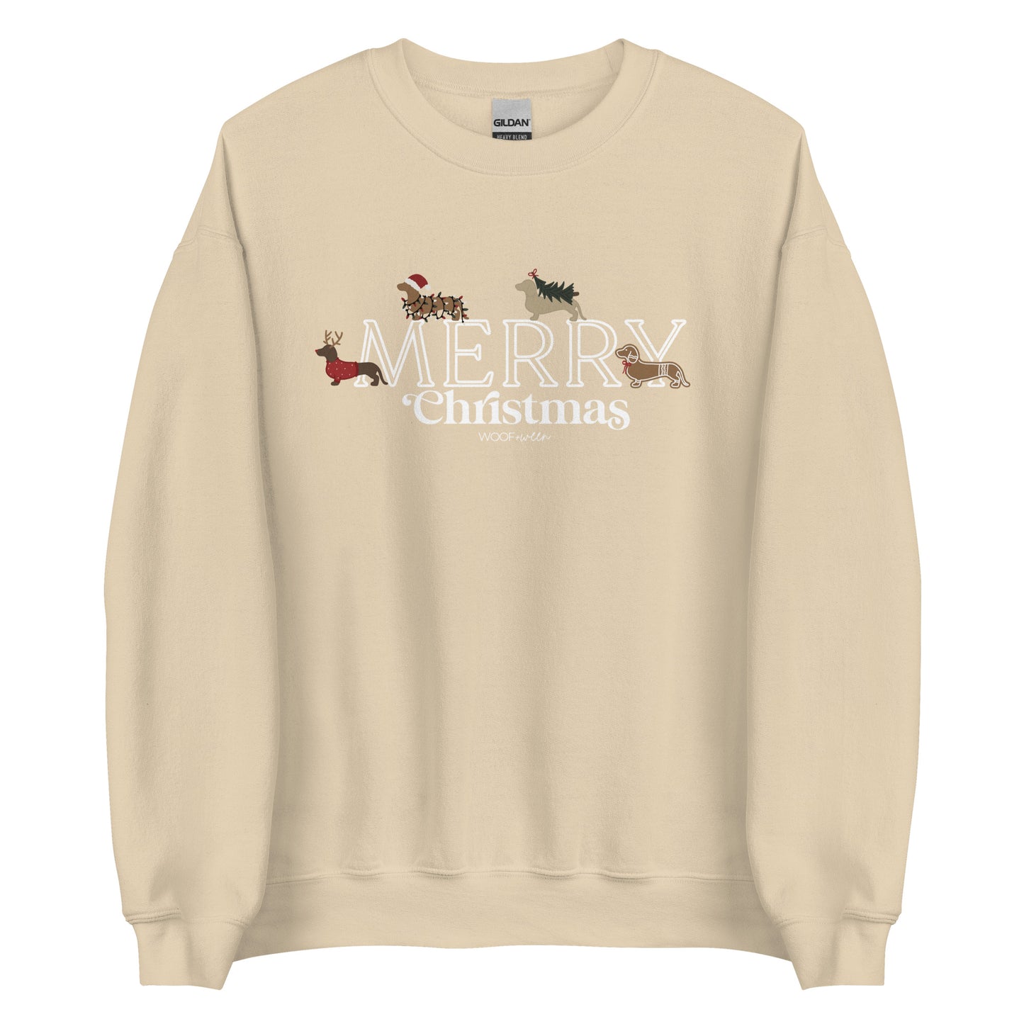 Sweatshirt - DACHSHUND MERRY CHRISTMAS