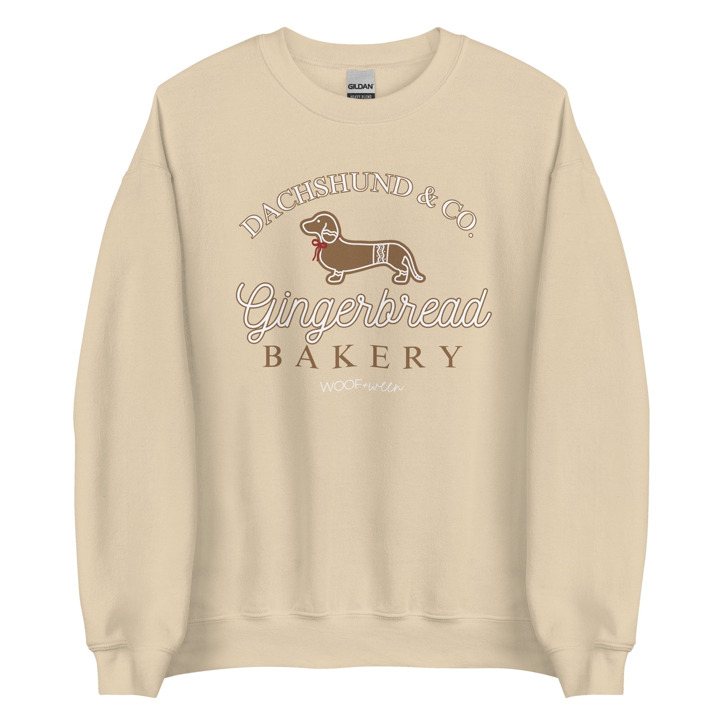 Sweatshirt - DACHSHUND GINGERBREAD BAKERY