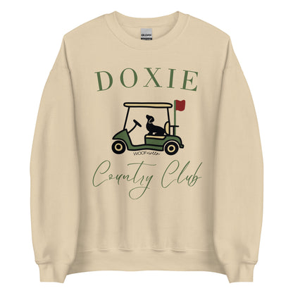 doxie country club tan golf sweatshirt