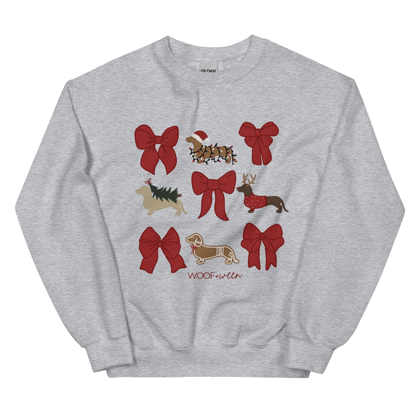 Sweatshirt - DACHSHUND CHRISTMAS COQUETTE