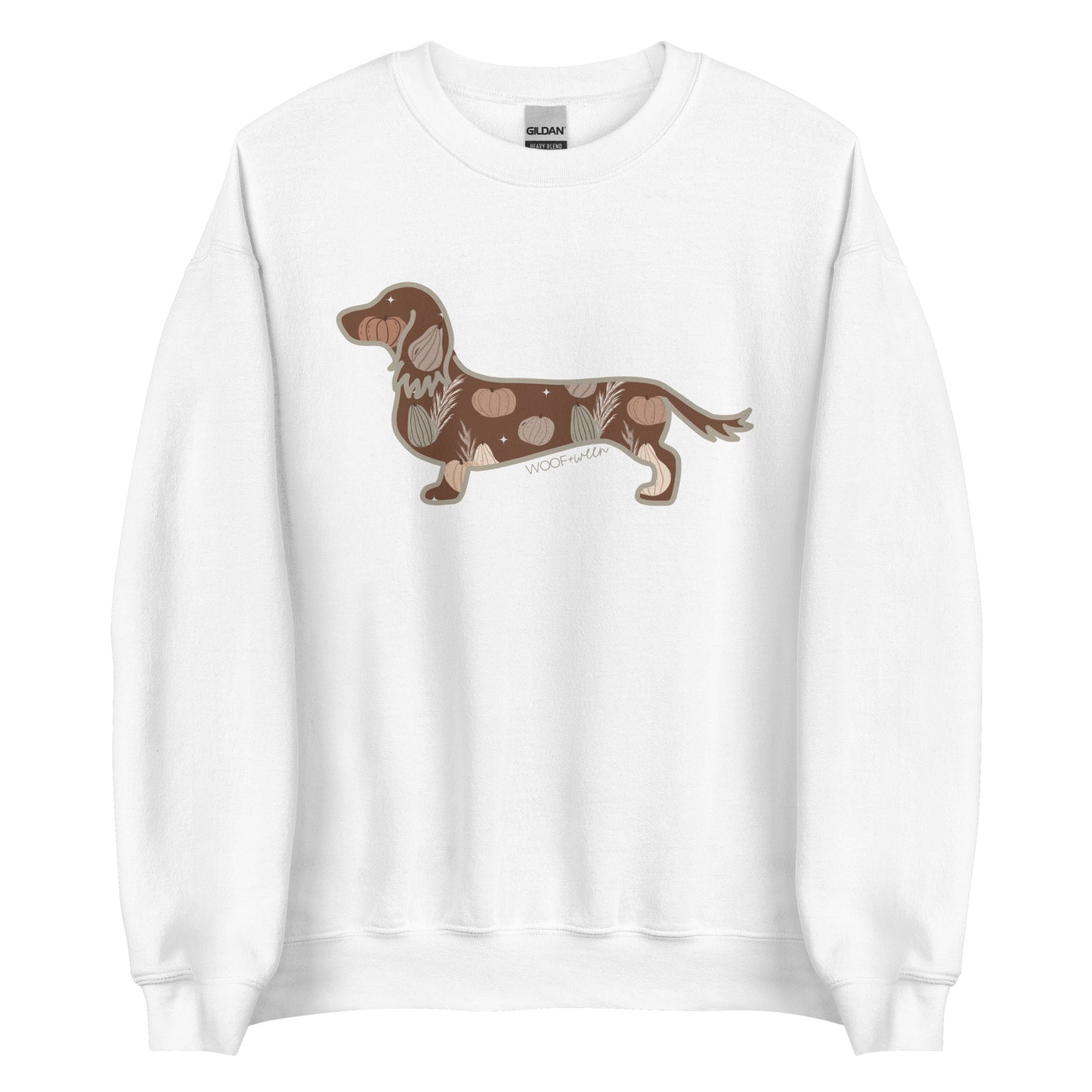 Dachshund Sweatshirt - OH MY GOURD WEEN (long hair)