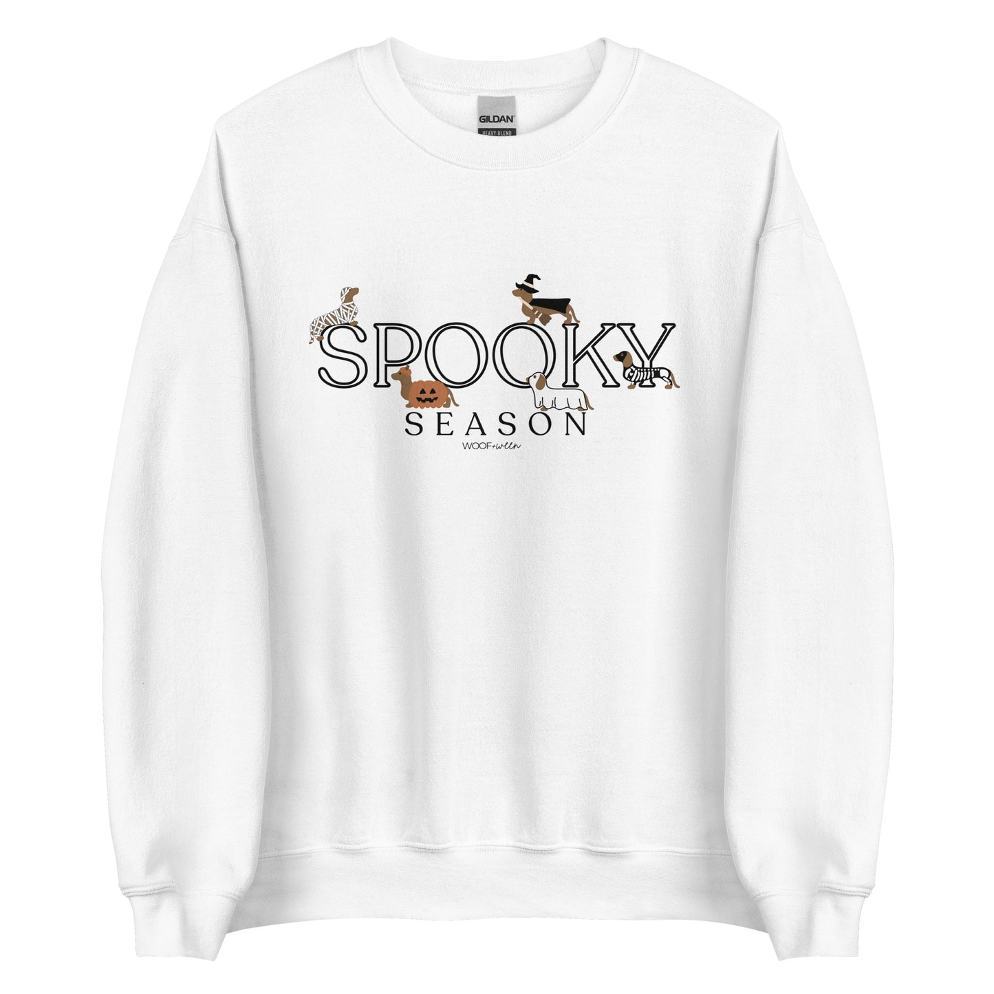 Sweatshirt - DACHSHUND HALLOWEEN SPOOKY SEASON DOXIE SKELETON COSTUMES