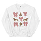 Sweatshirt - PINK DACHSHUND COQUETTE CHRISTMAS