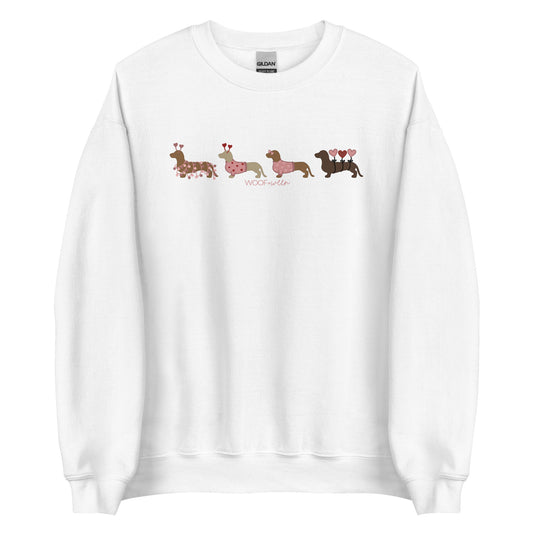 valentines dachshund sweatshirt