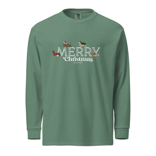 Long Sleeve Shirt - MERRY CHRISTMAS DACHSHUNDS