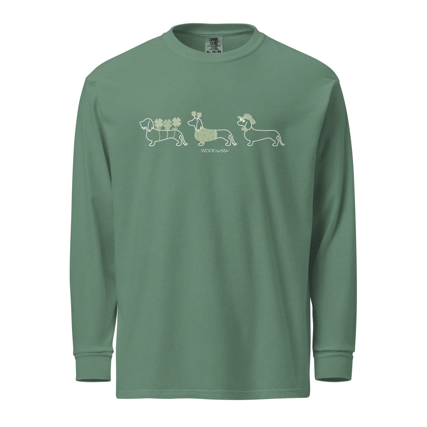 dachshund st patricks day long sleeve shirt