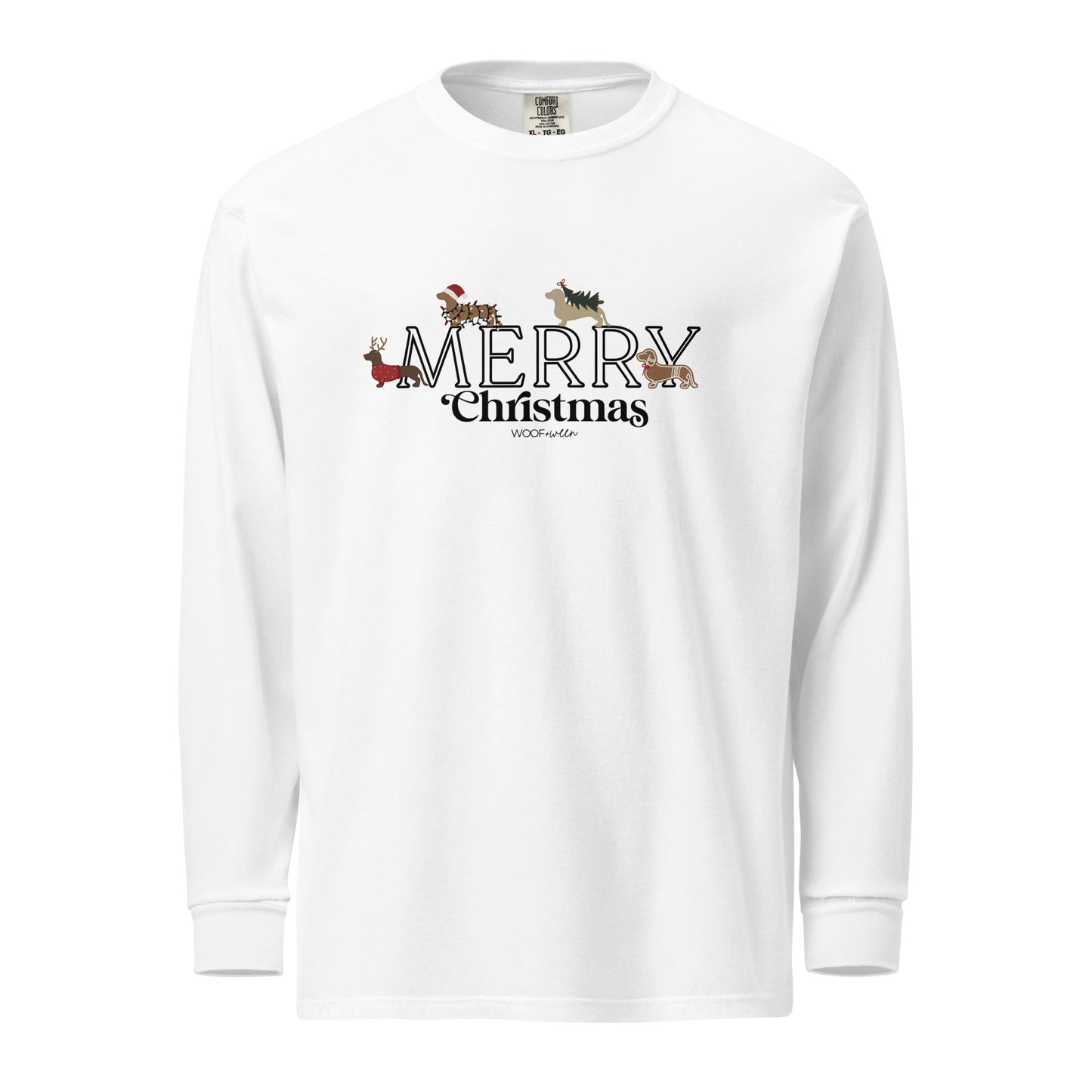 Long Sleeve Shirt - MERRY CHRISTMAS DACHSHUNDS