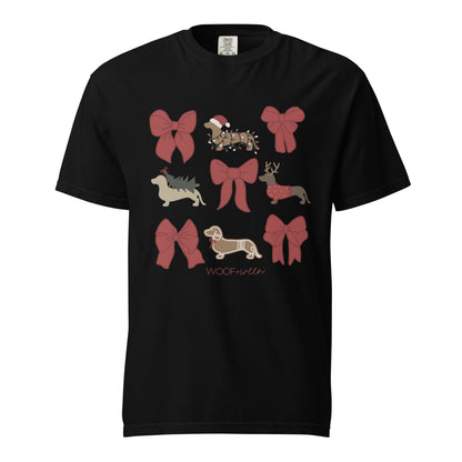 T-shirt - DACHSHUND CHRISTMAS COQUETTE