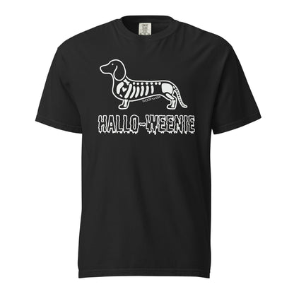 Halloweenie Doxie dachshund Halloween shirt black Comfort Colors garment dyed tee