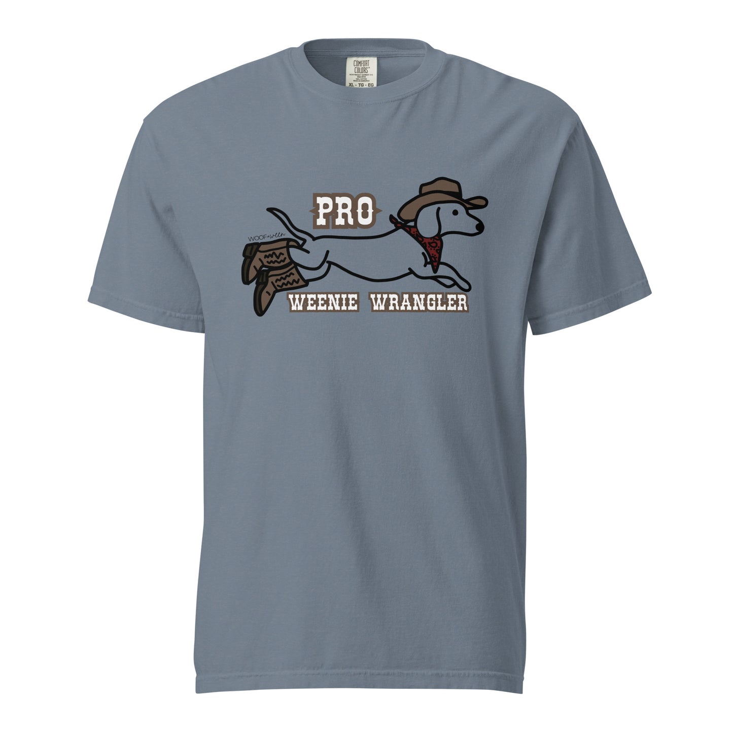 Funny cowboy dachshund shirt green