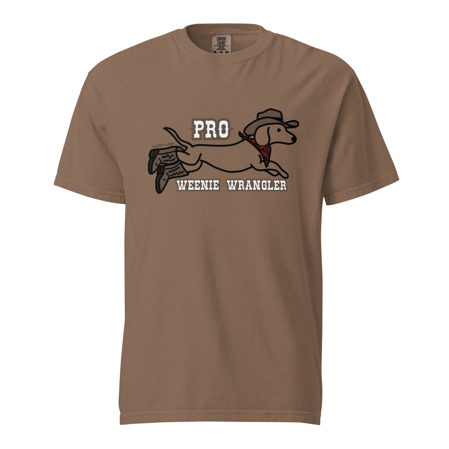 Funny cowboy dachshund shirt brown