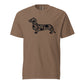 Black Duck Camo dachshund shirt espresso front Comfort Colors garment dyed