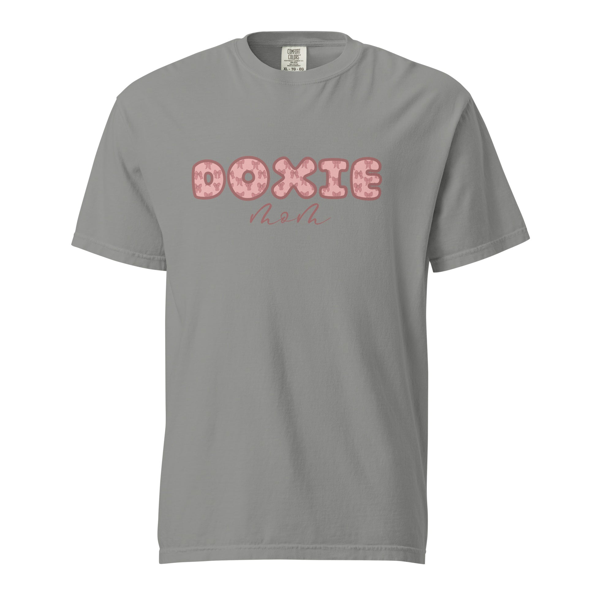 pink coquette bow doxie mom shirt