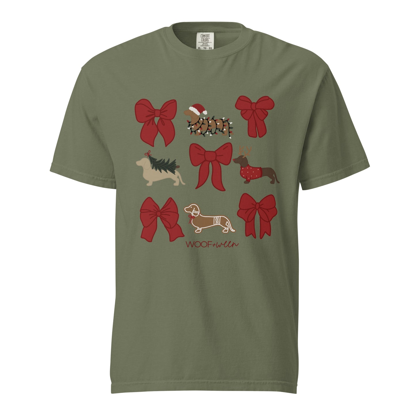 T-shirt - DACHSHUND CHRISTMAS COQUETTE