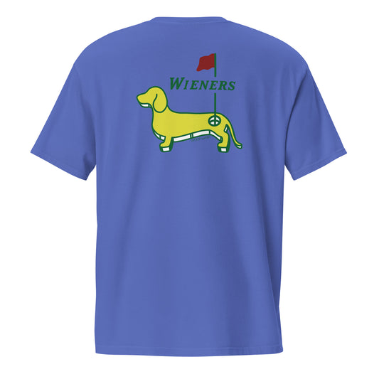 masters golf dachshund tee in blue