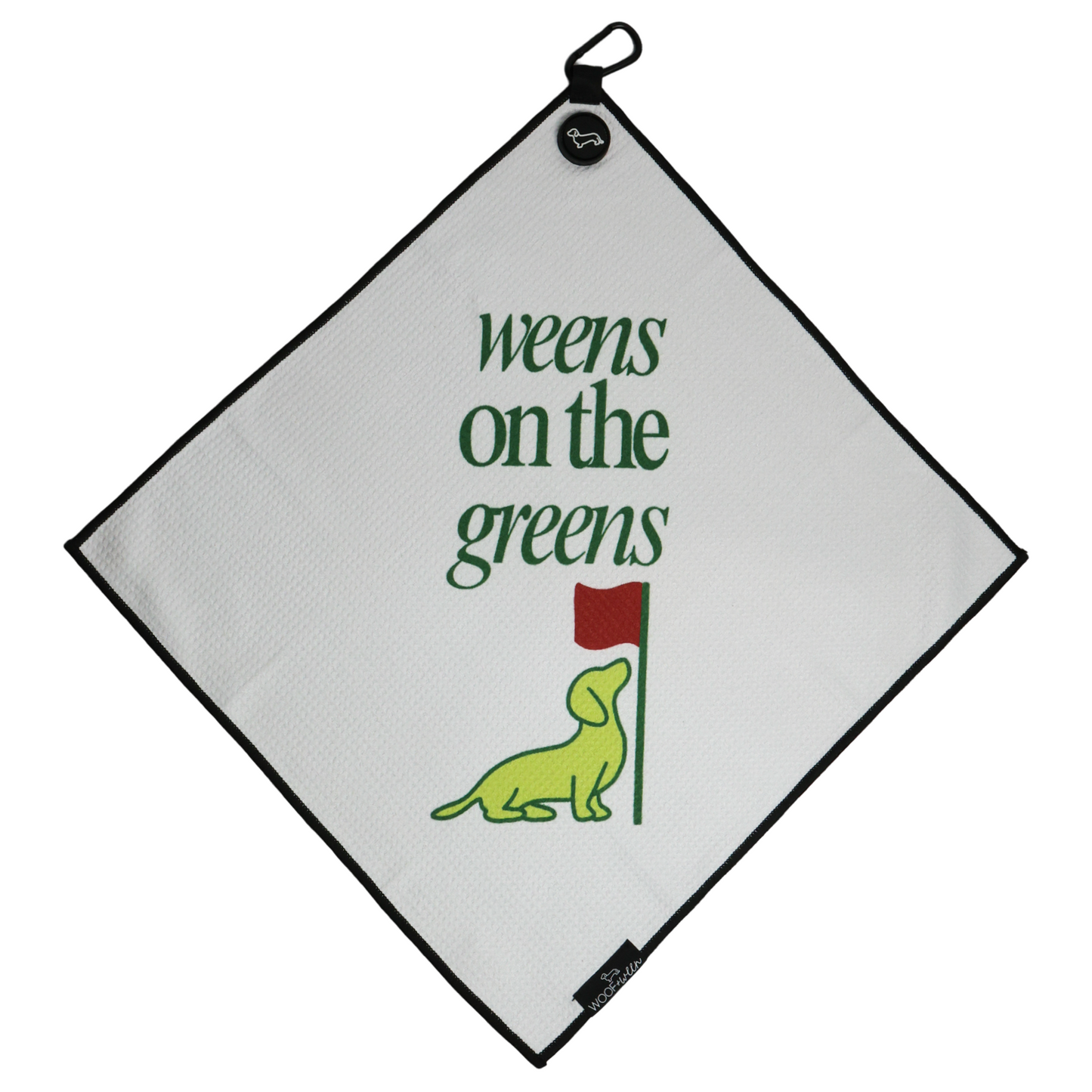 Weens on the Greens dachshund golf towel