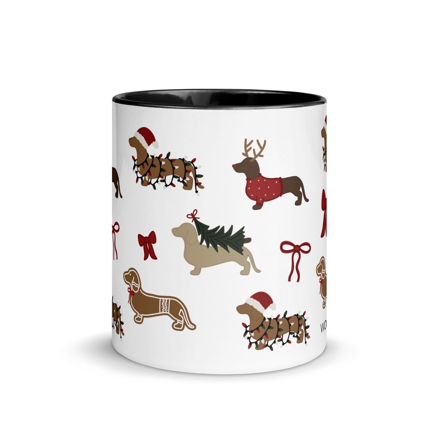 Coffee Mug - DACHSHUND CHRISTMAS COQUETTE