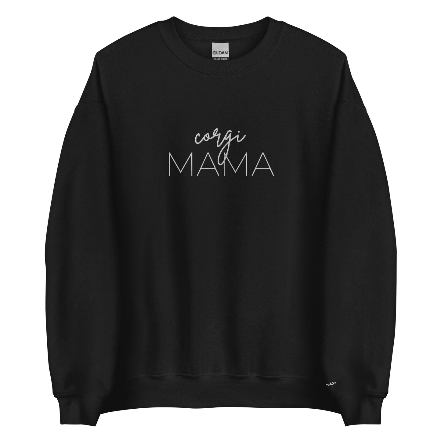 Embroidered Sweatshirt - CORGI MAMA