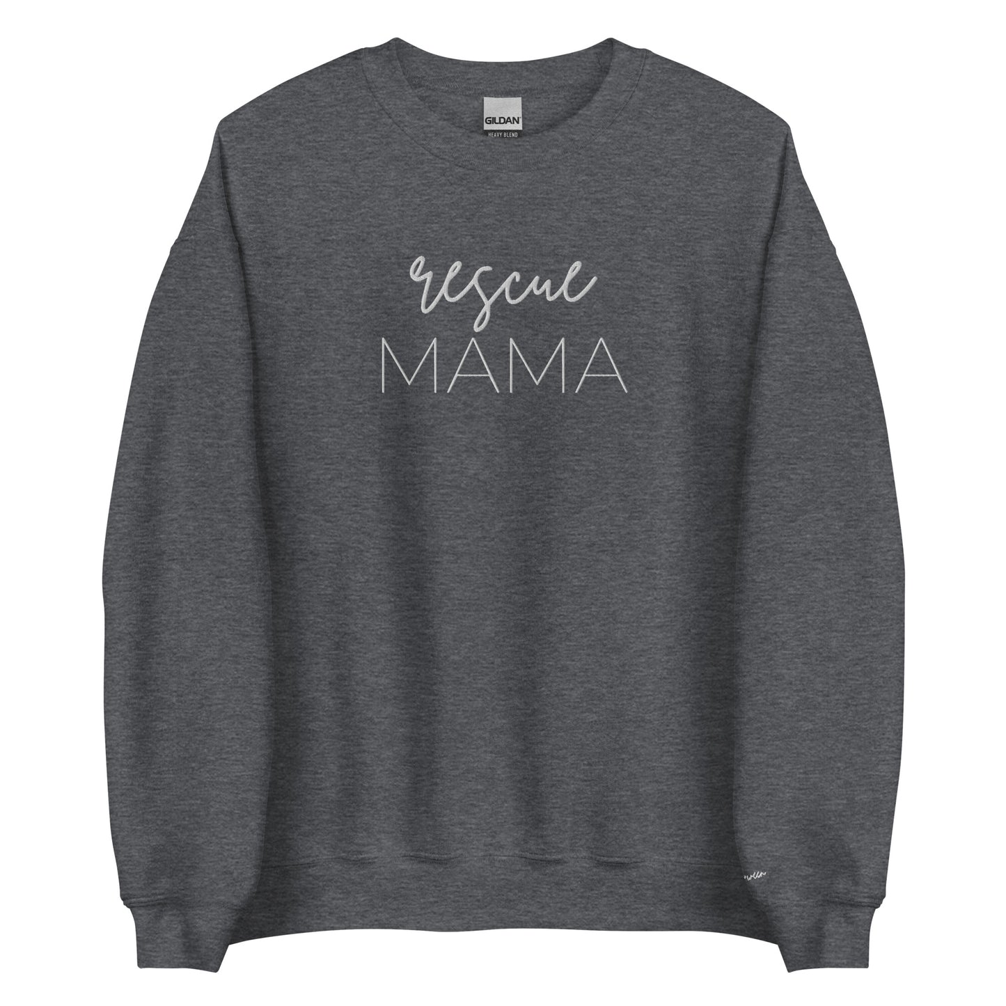 Embroidered Sweatshirt - RESCUE MAMA