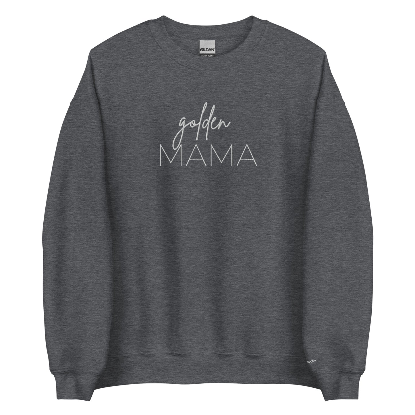 Embroidered Sweatshirt - GOLDEN MAMA