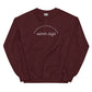 EMBROIDERED SWEATSHIRT - anti social but willing to discuss wiener dogs