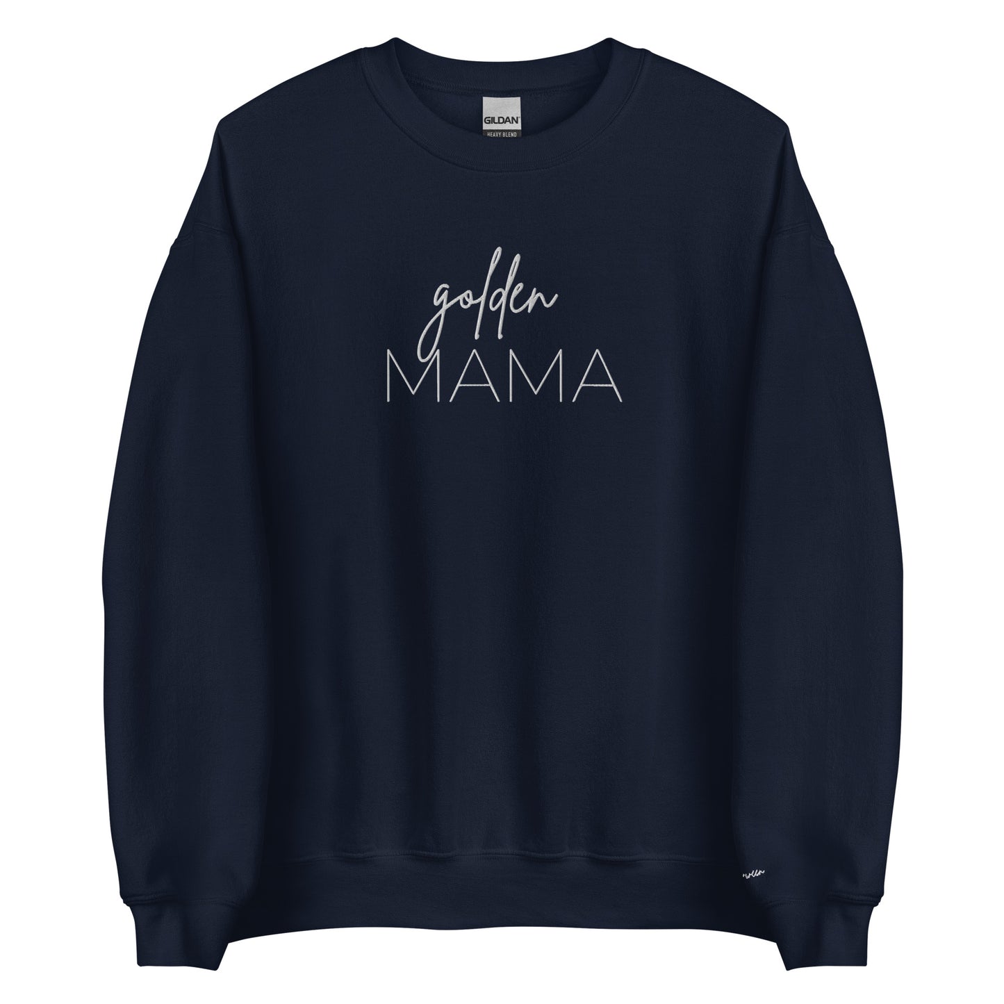Embroidered Sweatshirt - GOLDEN MAMA