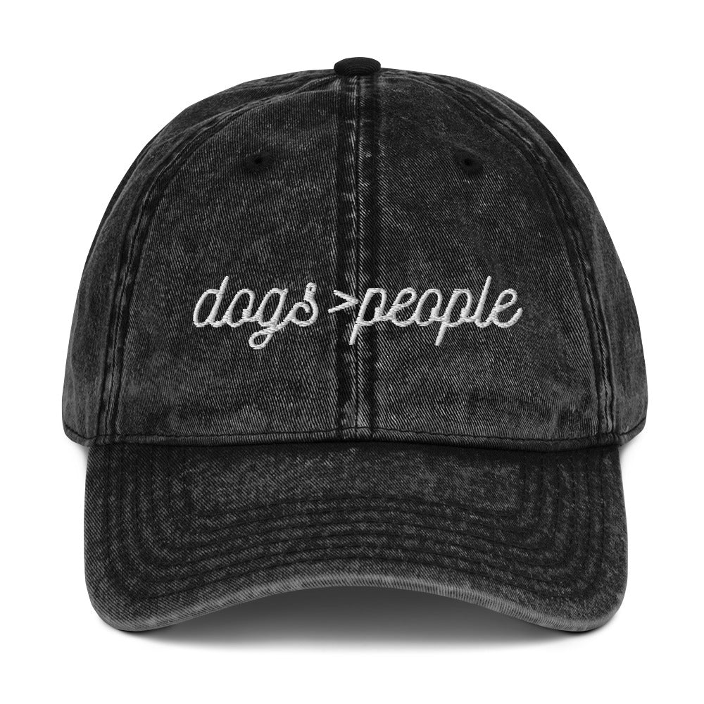 Vintage Twill Hat - DOGS > PEOPLE