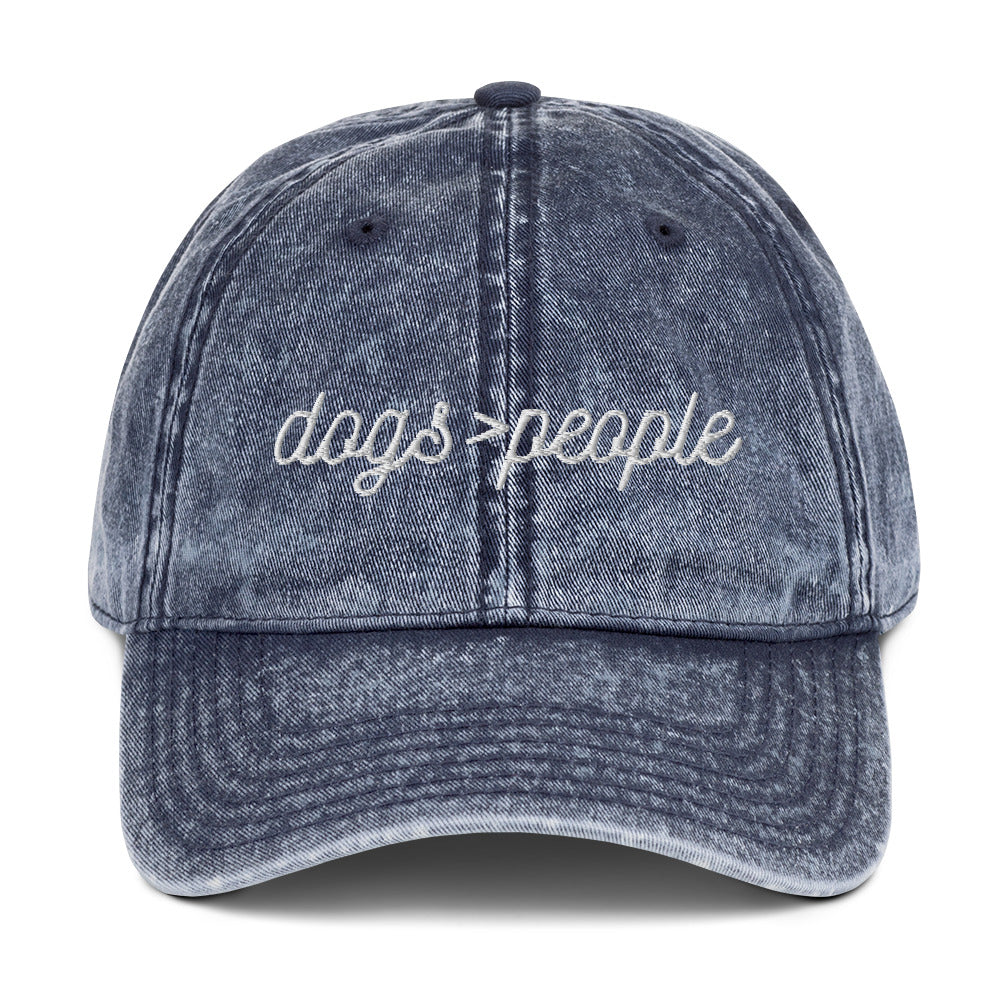 Vintage Twill Hat - DOGS > PEOPLE